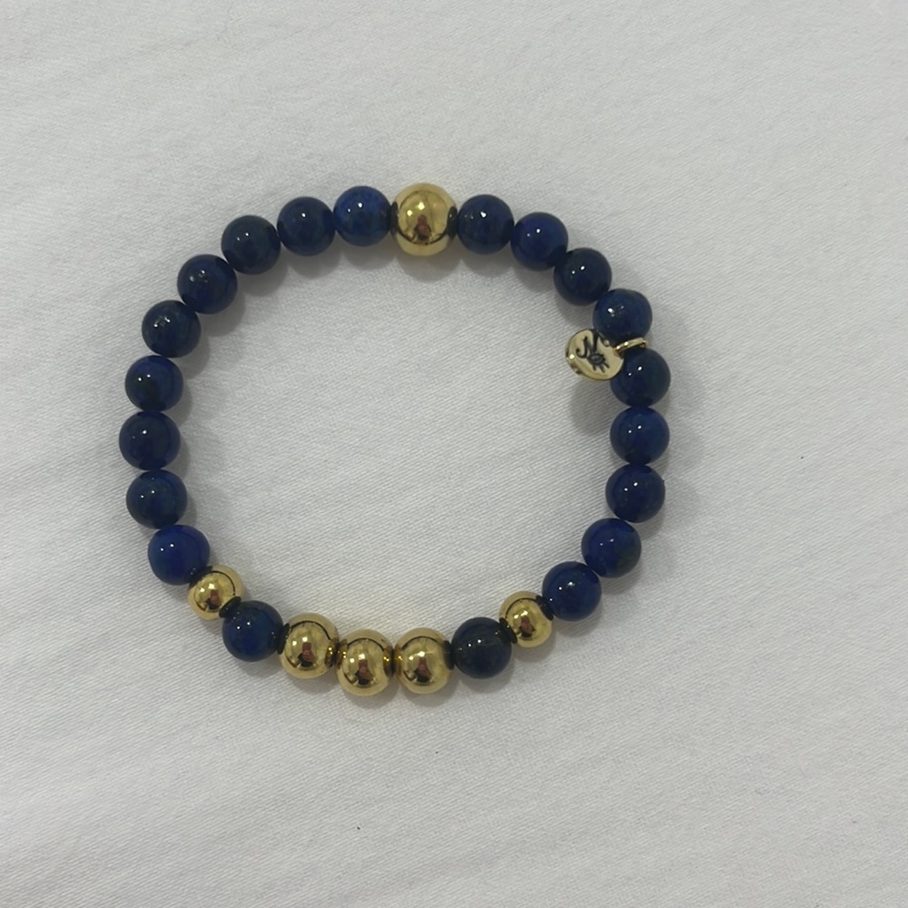 NOGU Integrity Gold Aura Lapis Bracelet